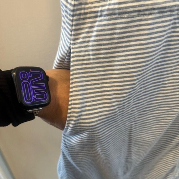 Victoria’s Secret Blue Striped Button Front Drawstring Cami Dress Size Small - Picture 6 of 11